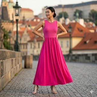Đầm maxi tiểu thư kiêu kỳ nổi bật chuẩn gu thời thượng sang trọng