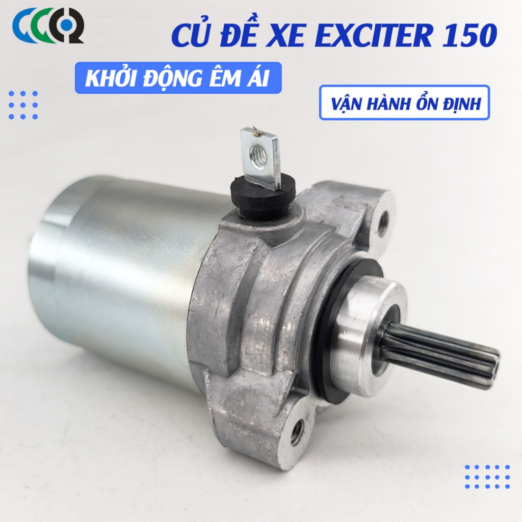 Củ Đề Xe Exciter 150 Mô Tơ Đề Xe Exciter 150cc Chất Lượng - Vận Hành Ổn Định