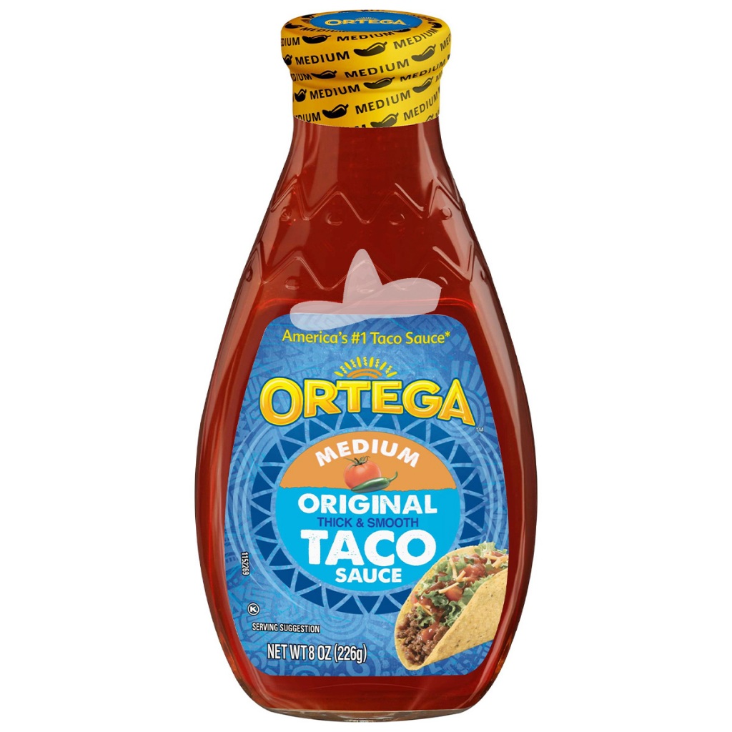 Sốt Taco Cay Vừa Ortega Medium Original Taco Sauce, Hũ 226g (8 Oz.)