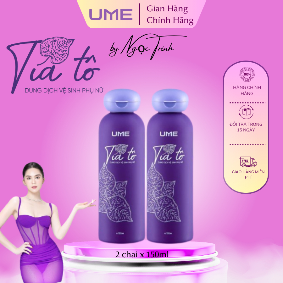 Ume Tía Tô Ngọc Trinh -Dung Dịch Vệ Sinh Tía Tô, Dung Dịch Vệ Sinh Phụ Nữ 150ml