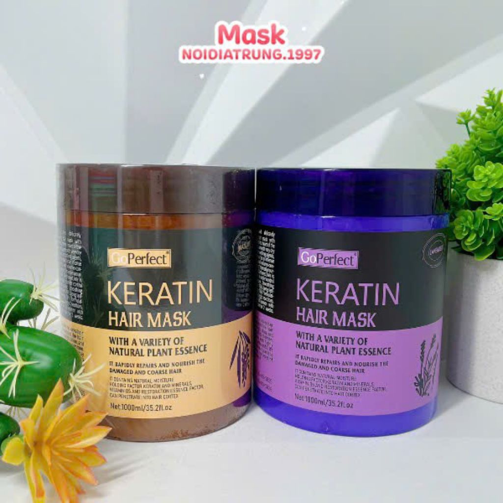 Kem ủ tóc KERATIN COLLAGEN 1000ML LAVENDER BRAZIL NUT - Ủ hấp tóc cung cấp dưỡng chất KERATIN & COLL