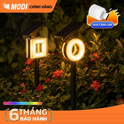 Đèn Sân Vườn Năng Lượng Mặt Trời, Đèn Cắm Cỏ Năng Lượng Mặt Trời MODI SOLAR Siêu Sáng Chống Nước