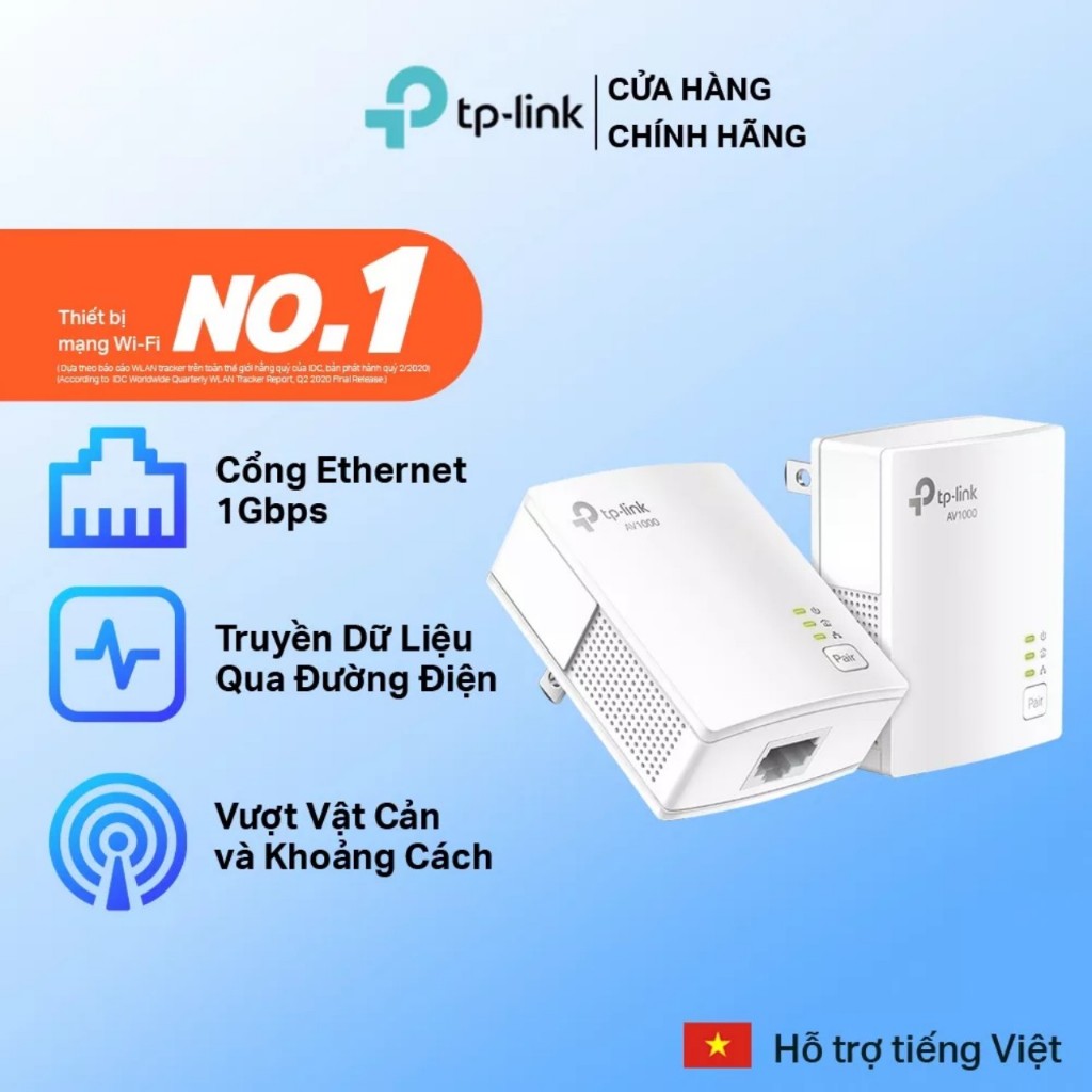 Bộ Chuyển Đổi Internet TPLink PA7017 KIT Qua Đường Dây Điện Tốc Độ Giagbit 1000Mbps
