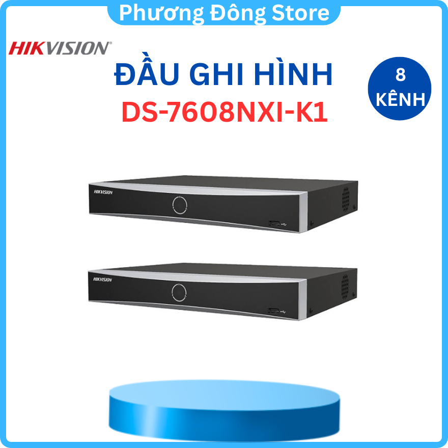 Đầu Ghi Hình Camera IP 8 KÊNH HIKVISION DS-7608NXI-K1/DS-7608NXI-K1/8P/DS-7604NXI-K1(4kênh)