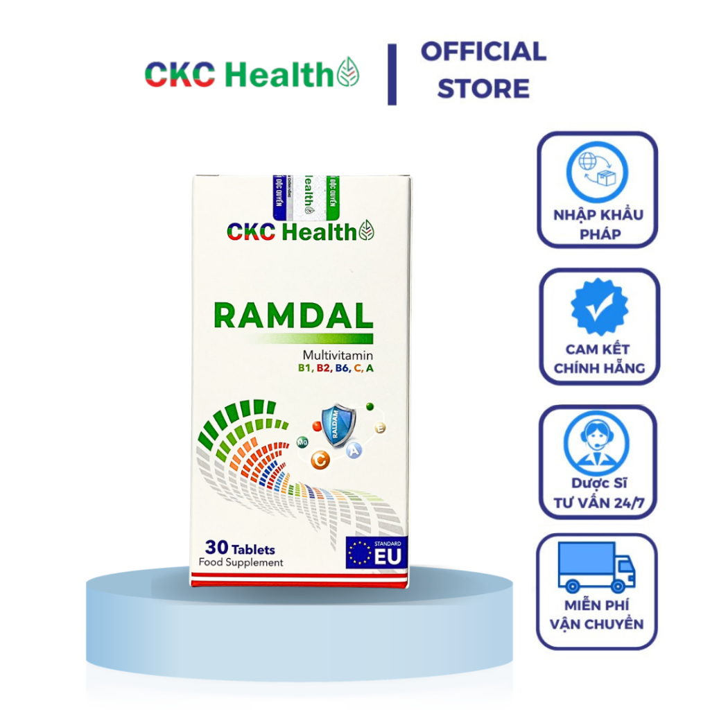 Ramdal Multivitamin CKC Health – Vitamin Tổng Hợp A-Z, Tăng Đề Kháng, Giảm Mệt Mỏi (30 Viên)