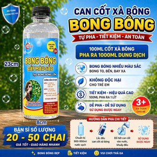(BÁN SỈ) Sỉ 20-50 Chai xà bông 1000ml nước xà bông sinh học dùng cho máy bóng bong bóng dai hơn óng ánh hơn