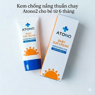 (Date 2028)Kem chống nắng thuần chay Atono2 Hàn quốc an toàn dưỡng da cho bé