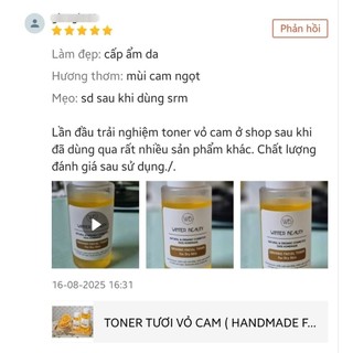 TONER TƯƠI VỎ CAM (DÀNH CHO DA KHÔ SẠM)
