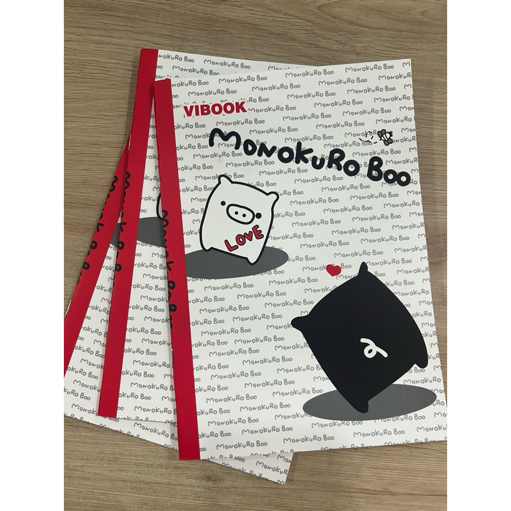 Tập sinh viên 200 trang Vibook Monokuro Boo