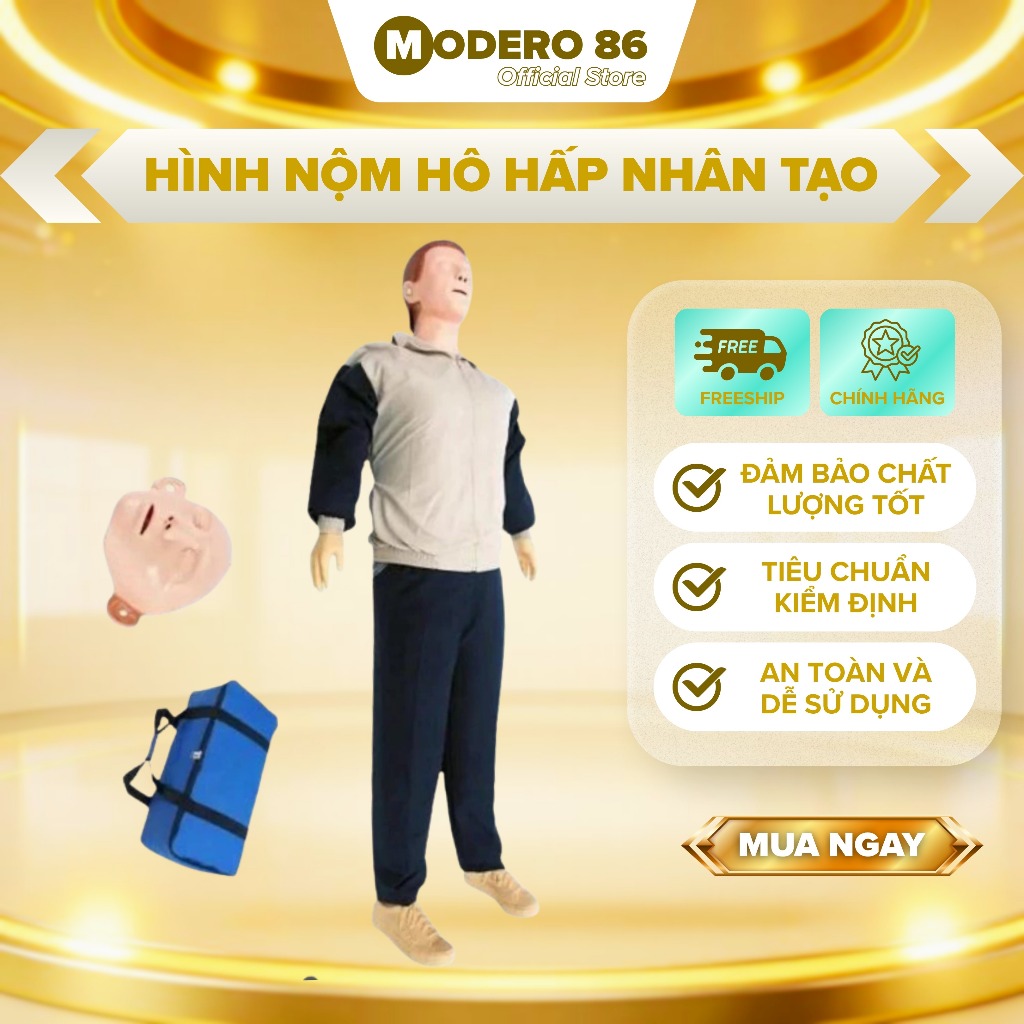 { CHÍNH HÃNG CÓ SẴN} Hình nộm hô hấp nhân tạo, hình nộm ép tim thổi ngạt toàn thân