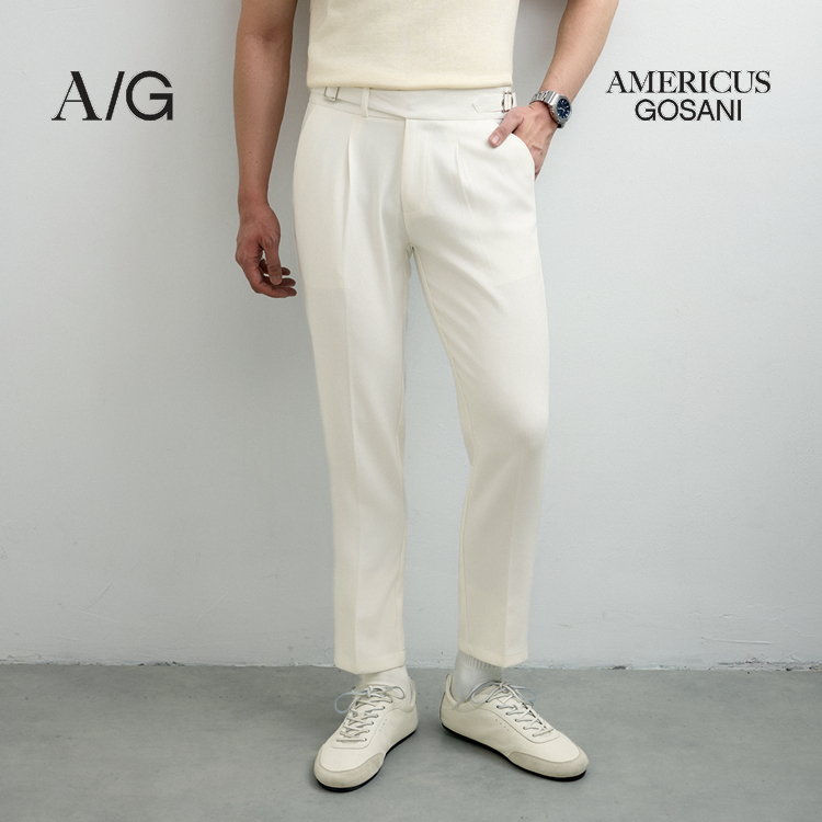 Quần Tây Nam Form Slimfit Americus Gosani Sidetab Trơn AG516