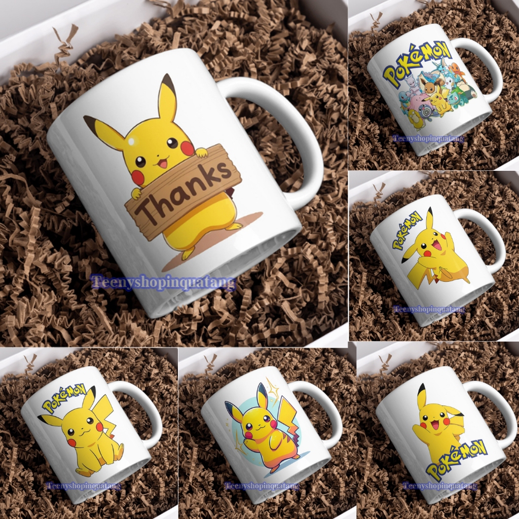 Cốc sứ ly sứ in hình pokemon pikachu