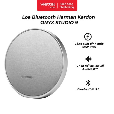 Loa Bluetooth Harman Kardon ONYX STUDIO 9 | Ghép Nối Đa Loa Với Auracast™ | Âm Thanh Cao Cấp