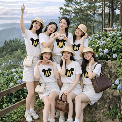Áo phông nữ đồng phục nhóm du lịch biển nhiều màu chất liệu thun cotton co giãn 4 chiều Loza G0455