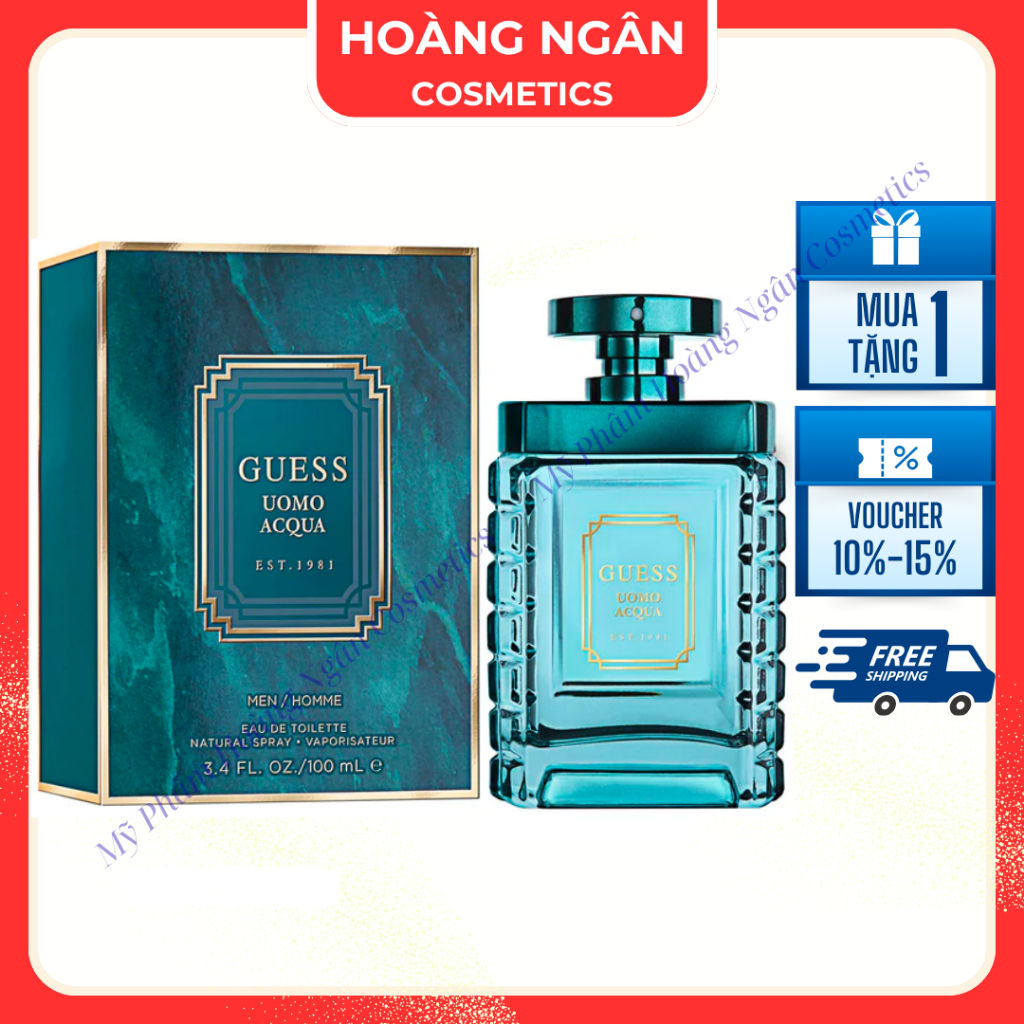 Nước hoa nam Guess Uomo Acqua EDT 100ML AUTH FULL BOX