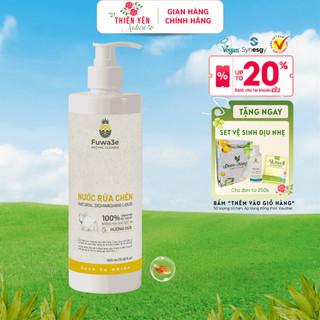 [ Nước rửa chén bát Fuwa3e 500ml an toàn cho bé ] enzym dịu nhẹ da tay không nhờn rít hương dứa