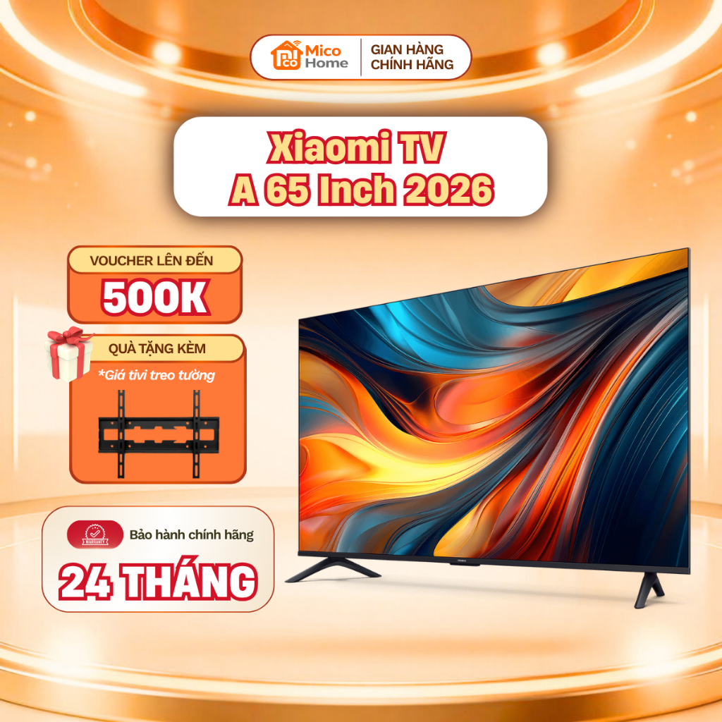 Tivi Xiaomi A 65 Inch 2026 Google TV - 4K, 60Hz - Bảo Hành 2 Năm tại nhà