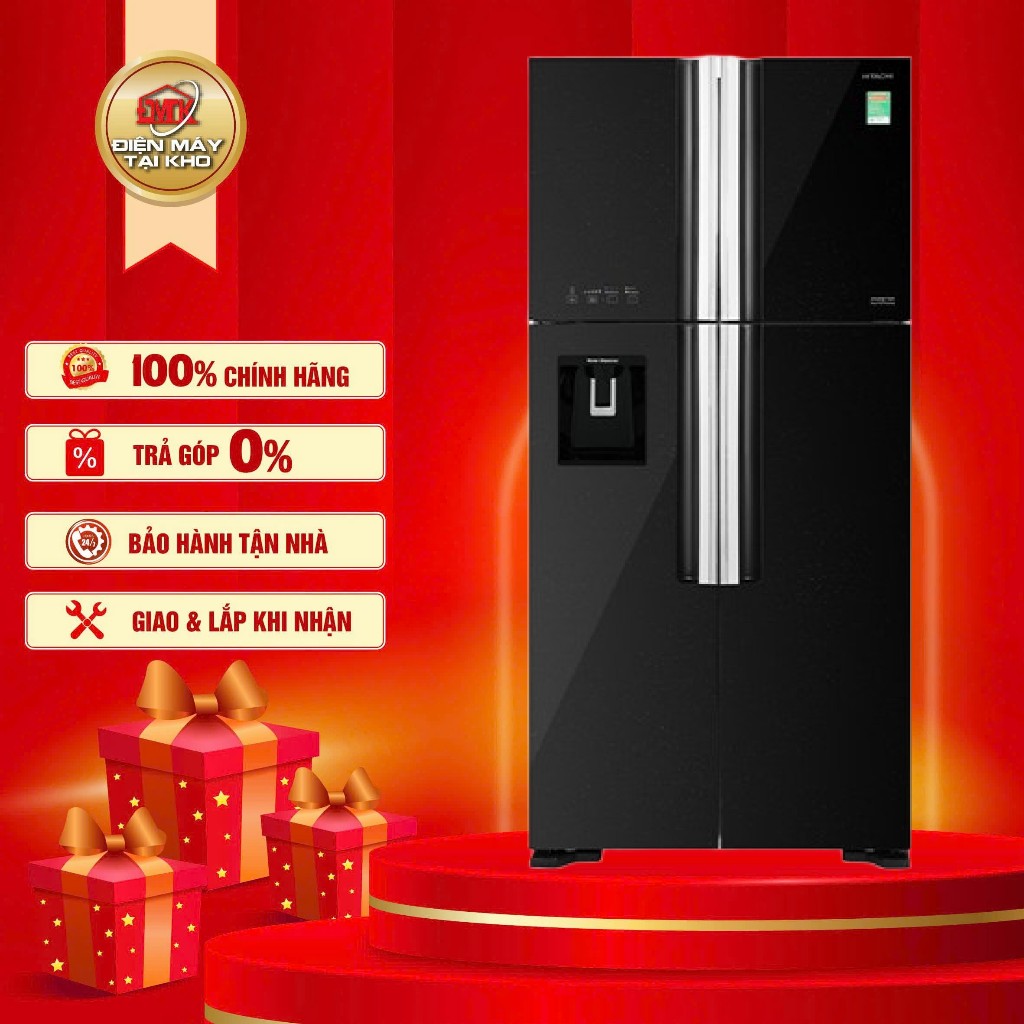 Tủ lạnh Hitachi Inverter 540 lít Multi Door R-FW690PGV7X GBK