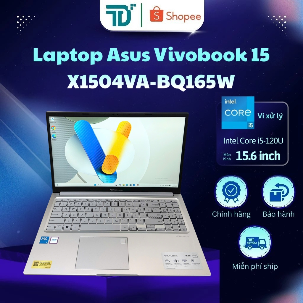 Laptop Asus Vivobook 15 X1504VA-BQ165W Core 5-120U/16GB/512GB/15.6" FHD - Laptop 99%