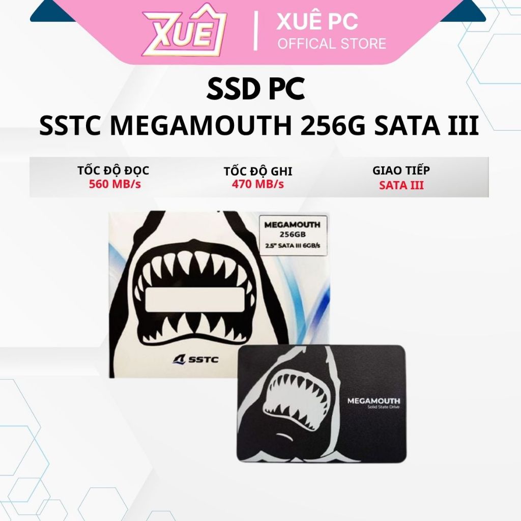 Ổ cứng SSD SSTC MEGAMOUTH 256G Sata III (MS-M100-256Q)