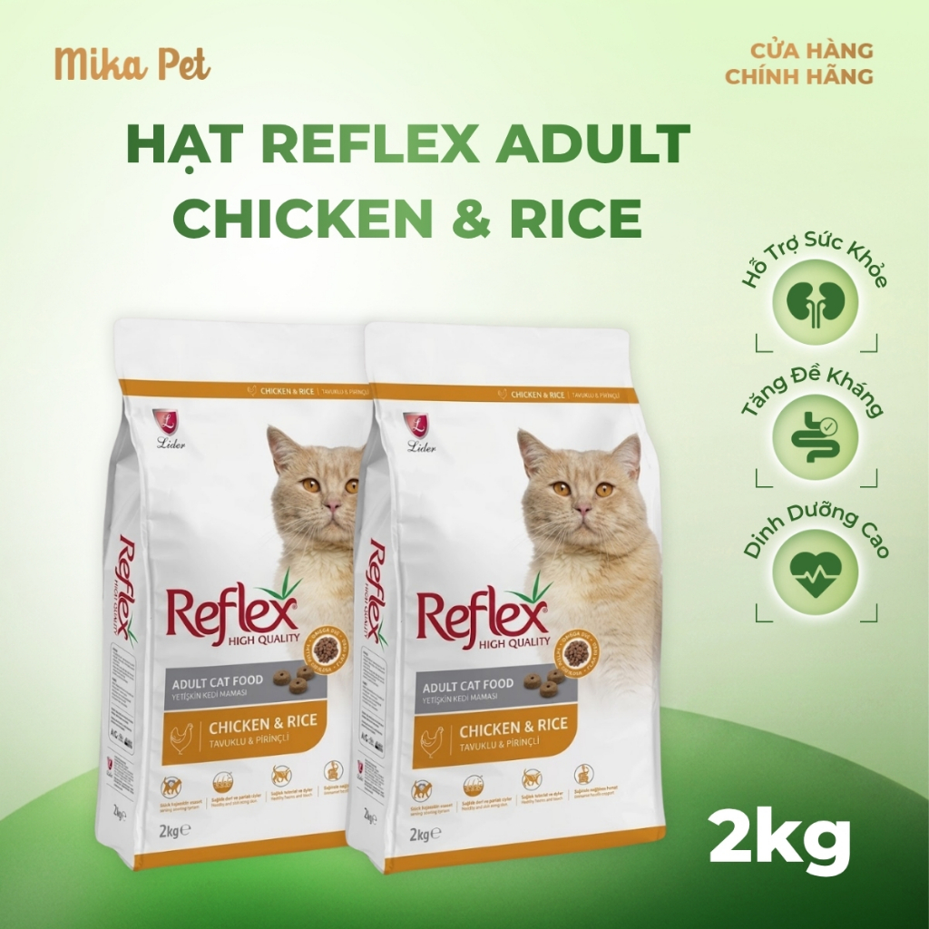[2kg] HẠT MÈO REFLEX CHICKEN KITTEN (MÈO CON 2 tháng đến 12 tháng tuổi)-MewMew