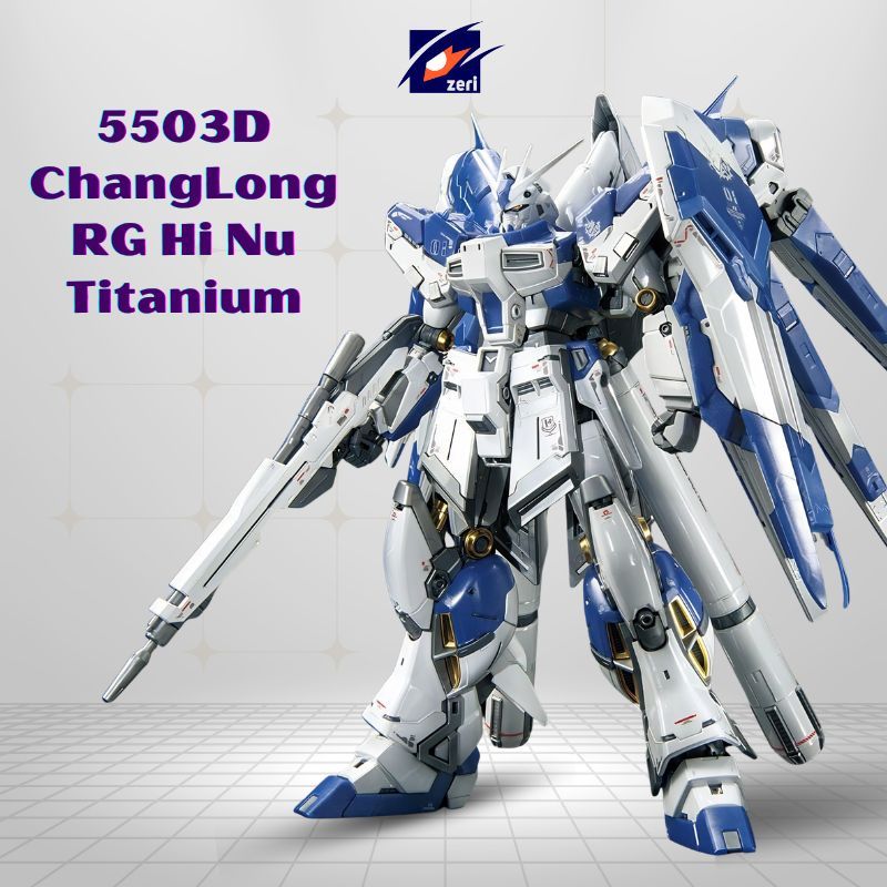 Mô Hình Lắp Ráp 5503D RG Hi Nu Titanium ChangLong Tặng Kèm Base