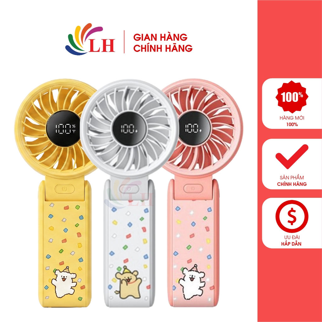 Quạt mini tích điện cầm tay Jisulife Handheld Fan Life7 5000mAh - Hàng chính hãng