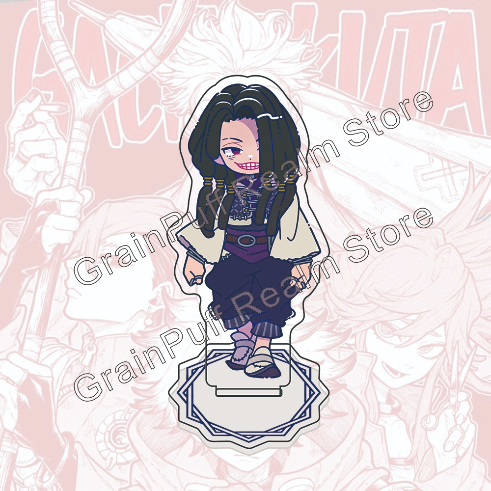 Standee Mô hình Gachiakuta GOODS Rudo Enjin Zanka Trang trí bàn làm việc xinh xắn chất liệu mica tro