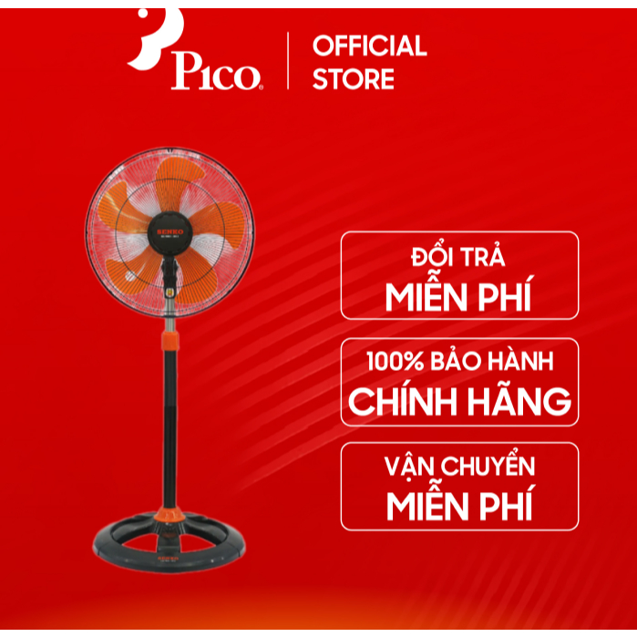 [Shopee giao không lắp] Quạt cây Senko DCN1807, màu đen cam