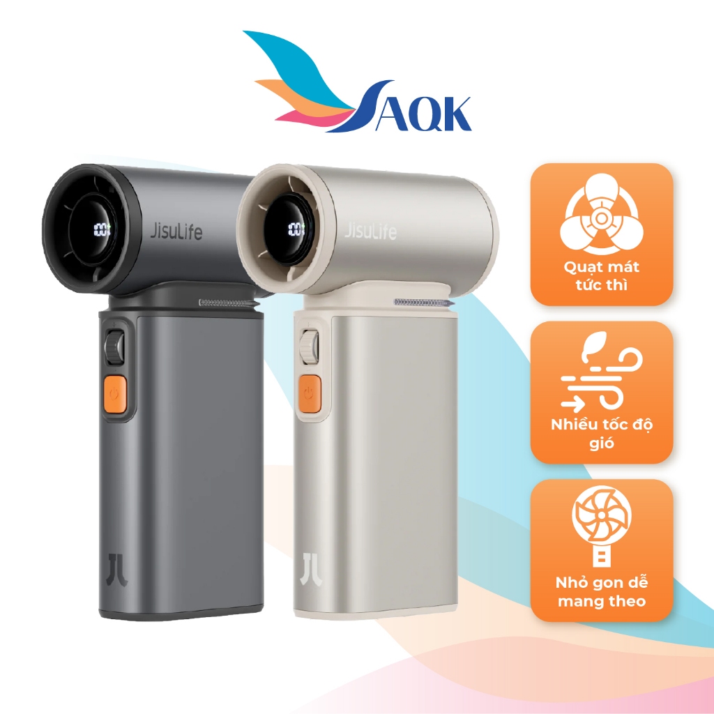 Quạt mini tích điện cầm tay Jisulife Handheld Fan Ultra1 9000mAh - Hàng chính hãng