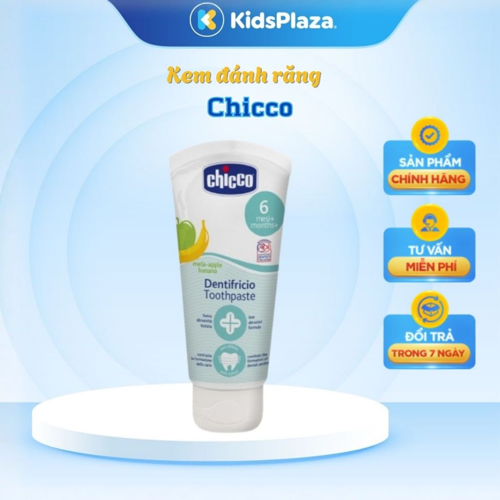 Kem đánh răng hương dâu/chuối Chicco chính hãng - KidsPlaza