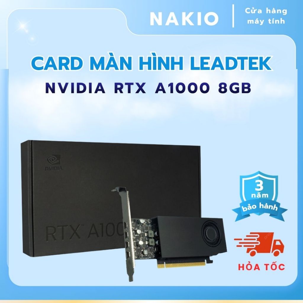 Card màn hình VGA LEADTEK NVIDIA RXT A1000 8GB GDDR6  - Bảo hành chính hãng 36 tháng