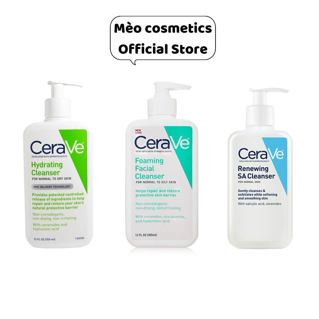 [CHÍNH HÃNG TEM PHỤ] Sữa Rửa Mặt Cerave Foaming Facial Cleanser