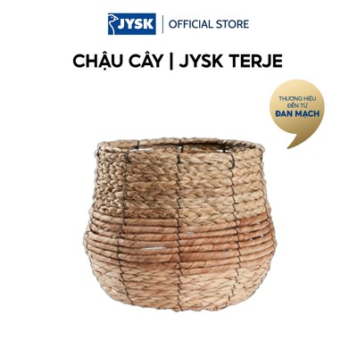 Chậu cây | JYSK TERJE | lá chuối/sợi tự nhiên | màu tự nhiên | Ø25xC22cm