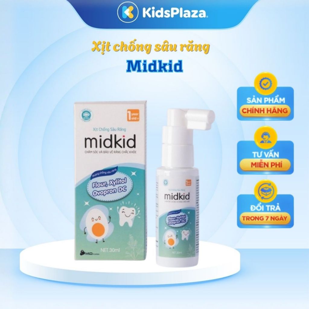 Xịt chống sâu răng Midkid chính hãng - Kids Plaza
