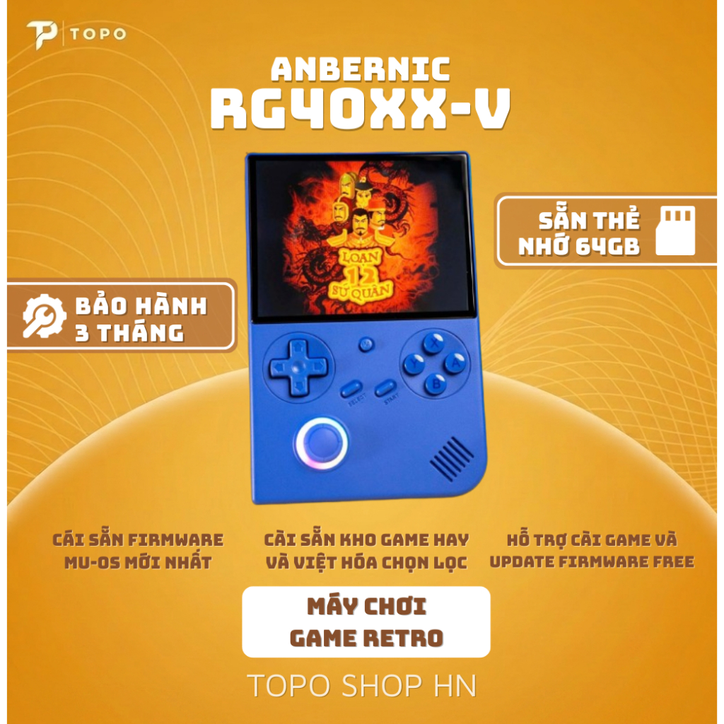 Anbernic RG40XX V - Cài sẵn HĐH MuOS 2025 và kho Game Java Game Port chọn lọc