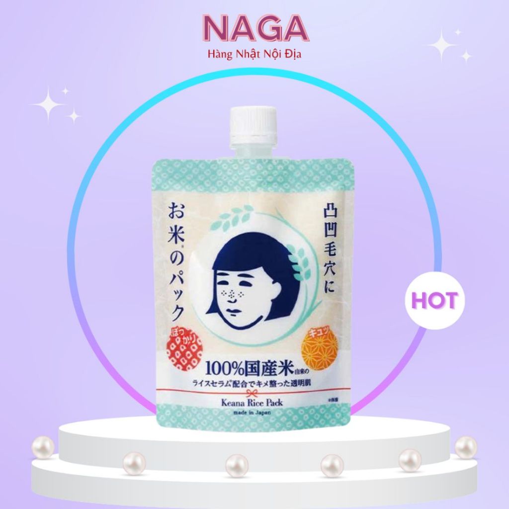 Mặt nạ cám gạo keana nadeshiko rice pack dạng thoa