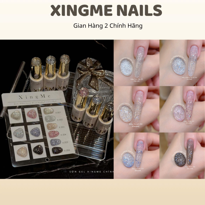Sơn nhũ khổng tước kim sa XINGME lẻ màu