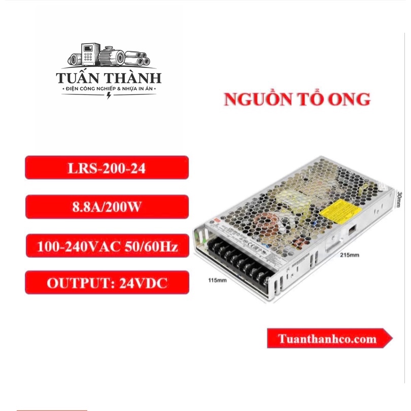Nguồn 24VDC 200W LRS-200-24