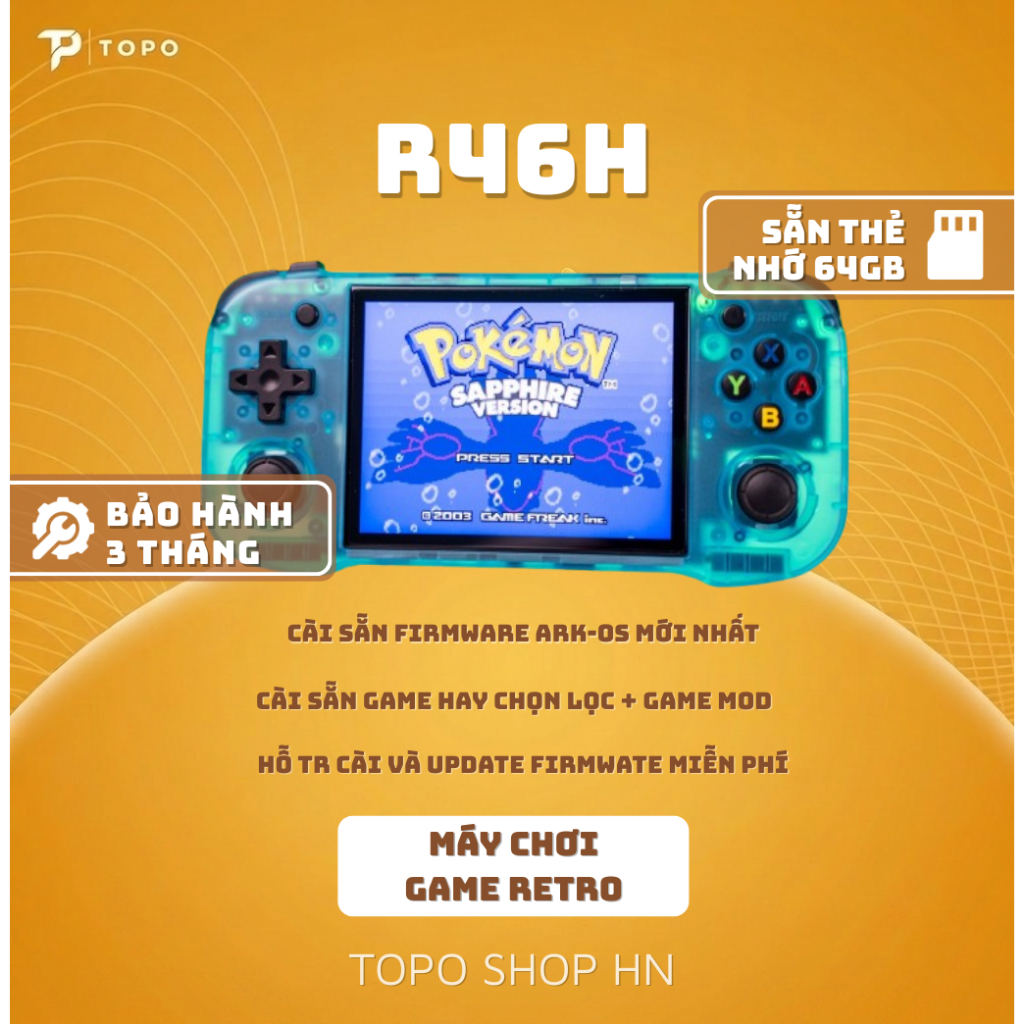 Máy chơi game R46H - Cài sẵn ArkOS mới nhất + game Port + game hay chọn lọc