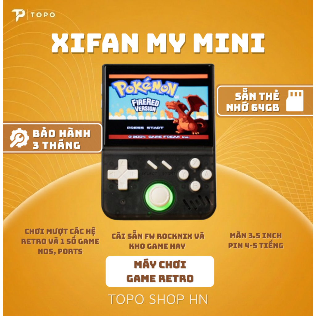 Máy chơi game My Mini- cài sẵn RockNix OS, kho game port và game hay chọn lọc