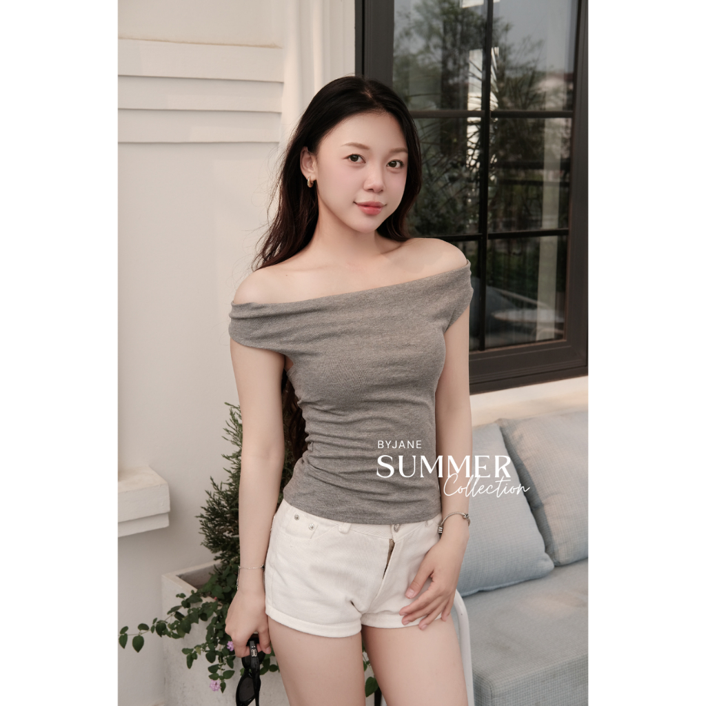 (MỞ BÁN) Áo Thun Nữ Ôm Body Cổ Yếm Hở Lưng Co Giãn 4 Chiều Mềm Mịn Tôn Dáng Quyến Rũ Dễ Phối Đồ BYJANE-125 | BigBuy360 - bigbuy360.vn