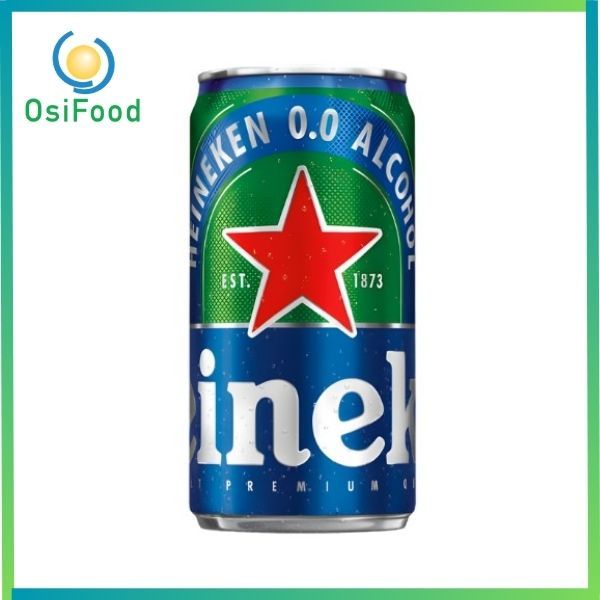 Bia Heineken 0 độ lon 240ml