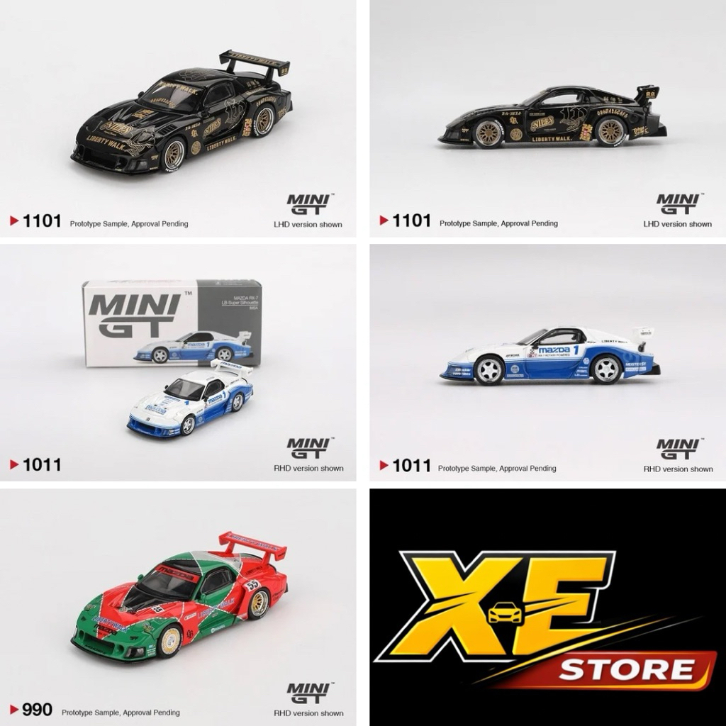 MiniGT MAZDA RX7 - Xe Mô Hình Diecast 1/64 - Minigt 1101 1011 990 - [XE Store]