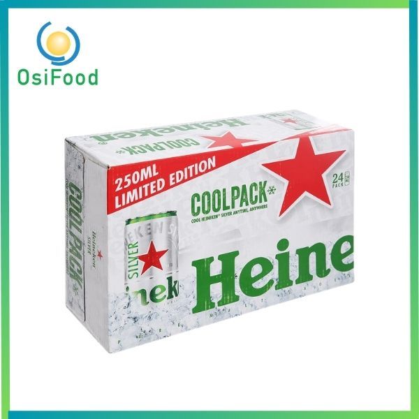 Bia Heineken silver lon 250mlx24