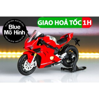 Mô hình xe mô tô Ducati Panigale V4S 1:12 sáng đèn âm thanh