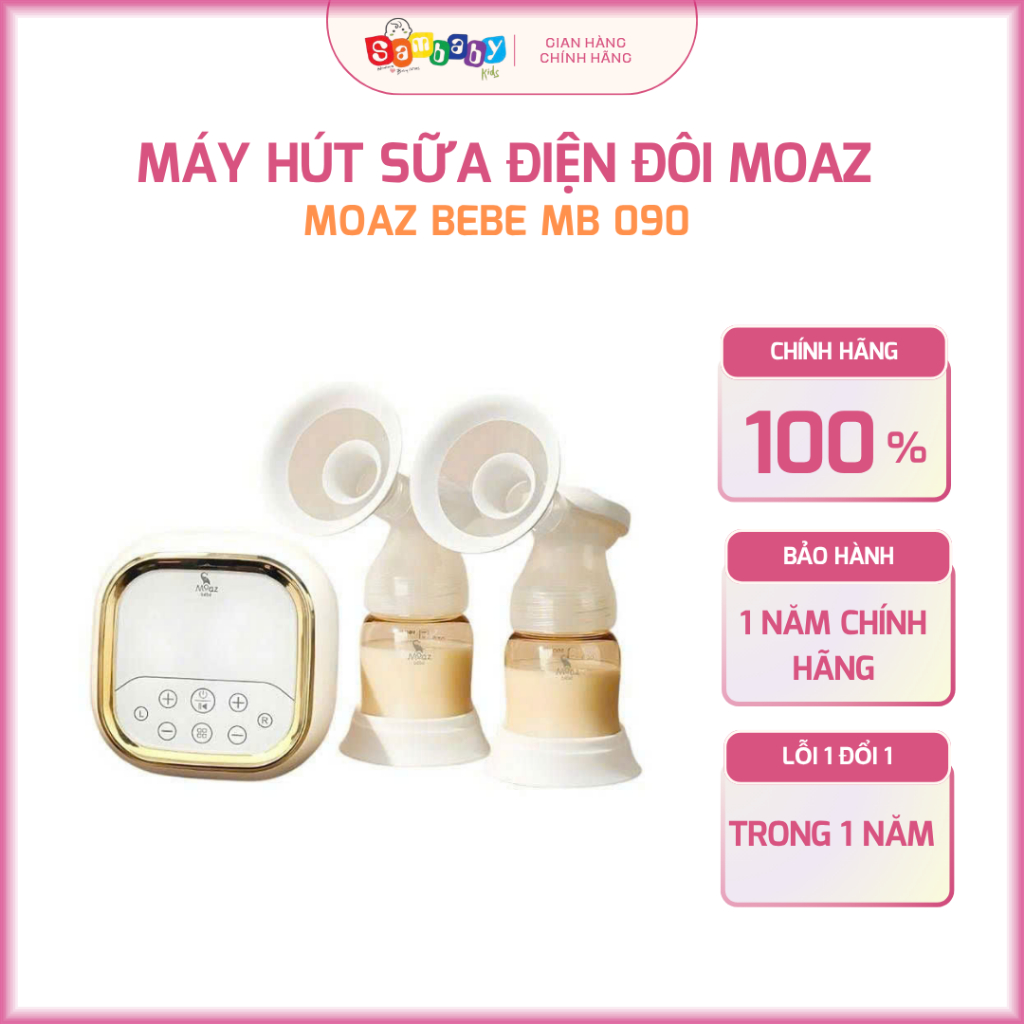 Máy Hút Sữa Điện Đôi Moaz Moaz Bebe MB 090