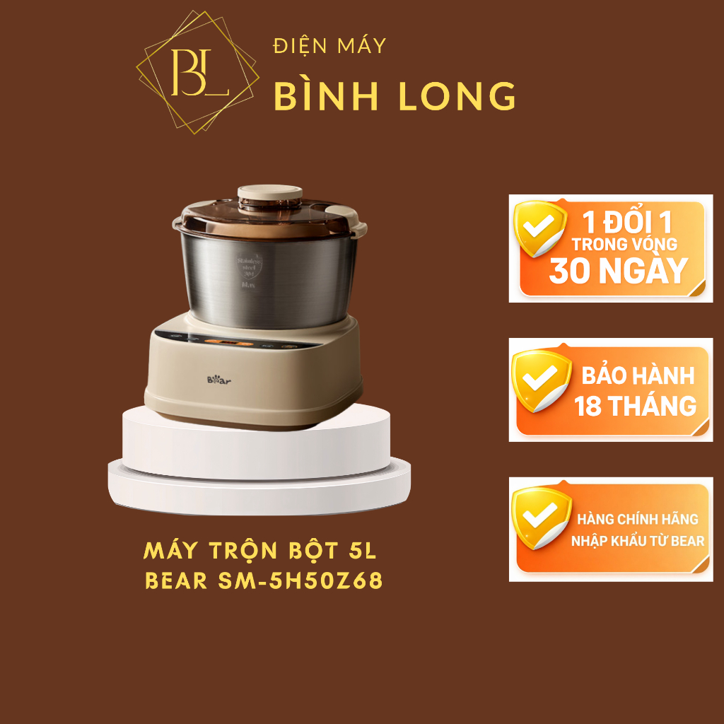 Máy trộn bột Bear 5L SM-5H50Z68 (Bản Quốc Tế) - Điện Máy Bình Long