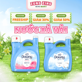 [NHẬP MỸ] Nước Xả Vải DOWNY 2in1 Bình 4.45L Dịu Nhẹ Lưu Hương Lâu Trên Từng Sợi Vải