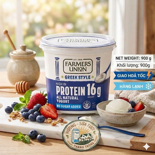 Sữa chua ăn Farmers union Hy lạp 1KG PROTEIN -1Kg -Loại to à á